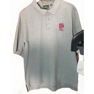 Gray Outer Banks XL Short Sleeve Rugby Polo